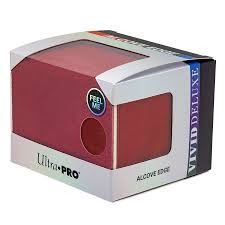 Ultra Pro - Vivid Deluxe Alcove Edge Deck Box - Red